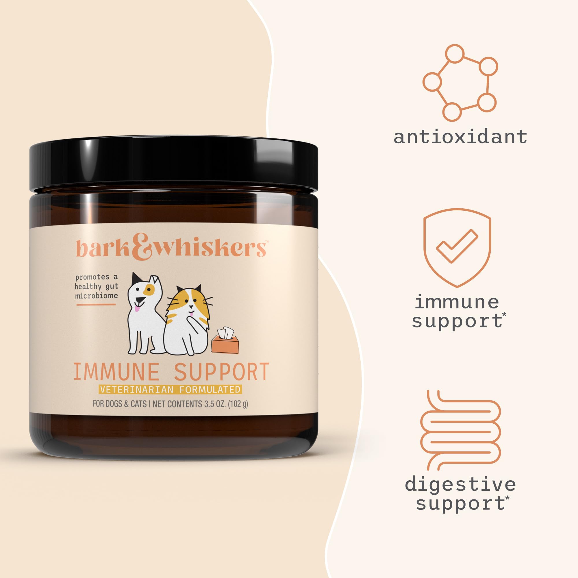 Dr. Mercola Bark & Whiskers Immune Support - Immune Health Support - Prebiotics - Colostrum - Moringa - Yeast Fermentate - 3.50 oz. (60 Scoops) - Image 4