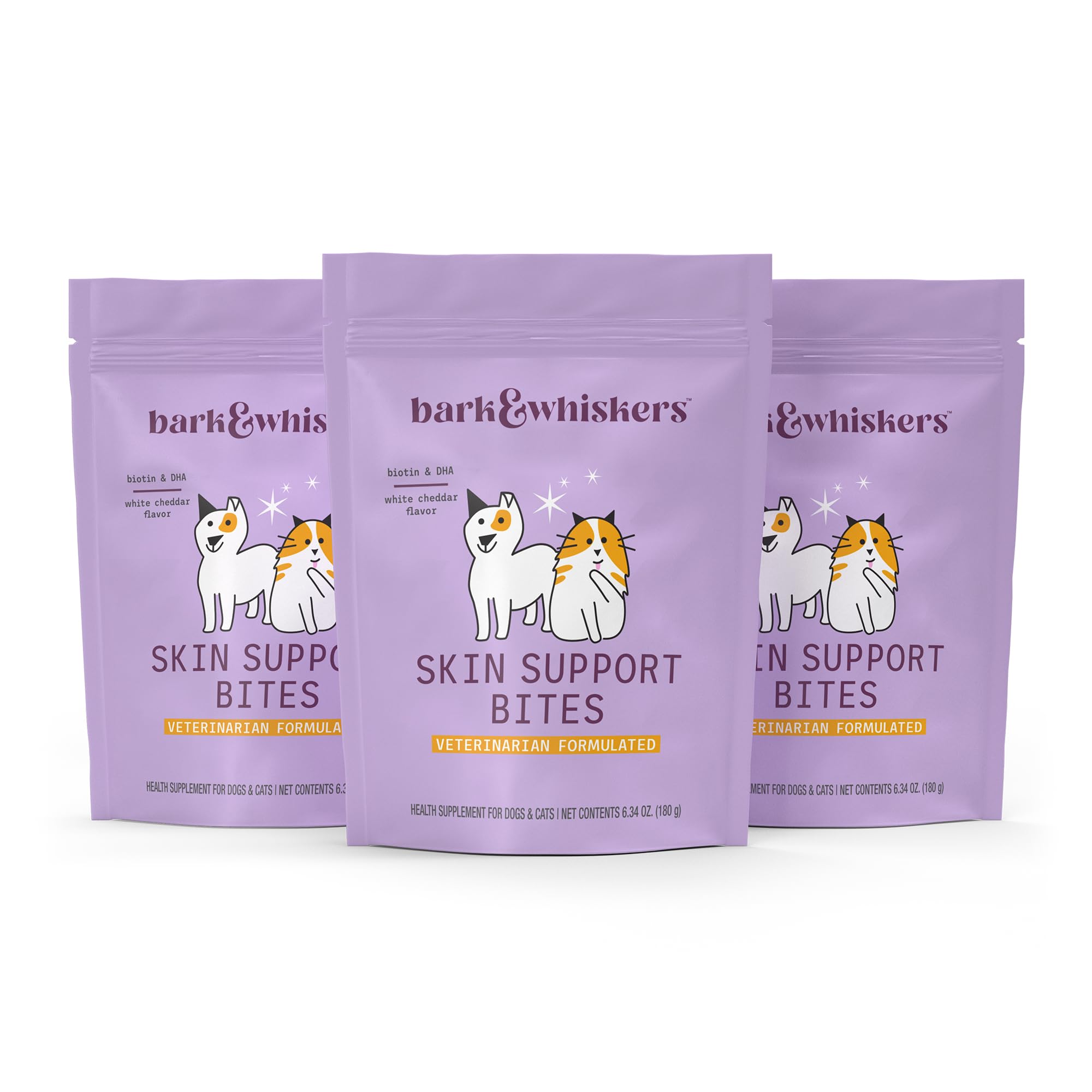 DR MERCOLA Bark & Whiskers Skin Support Bites, 6.34 oz, 1 Bag, Gluten Free, Soy Free, Non-GMO - Image 3
