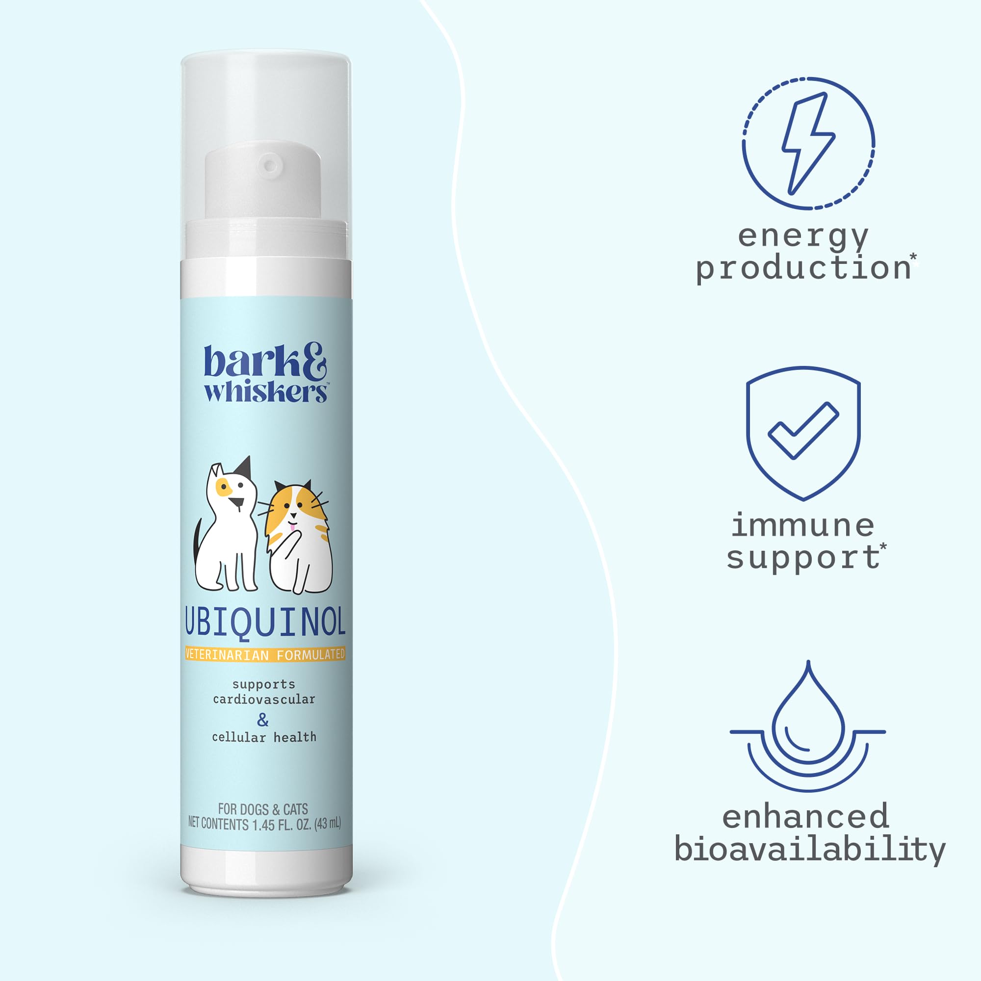 Dr. Mercola Bark & Whiskers Ubiquinol Liquid Pump for Dogs & Cats, 1.45 Fl. Oz. (43 mL), 149 Pumps, Supports Healthy Immune Function, Veterinarian Formulated, Non-GMO - Image 3