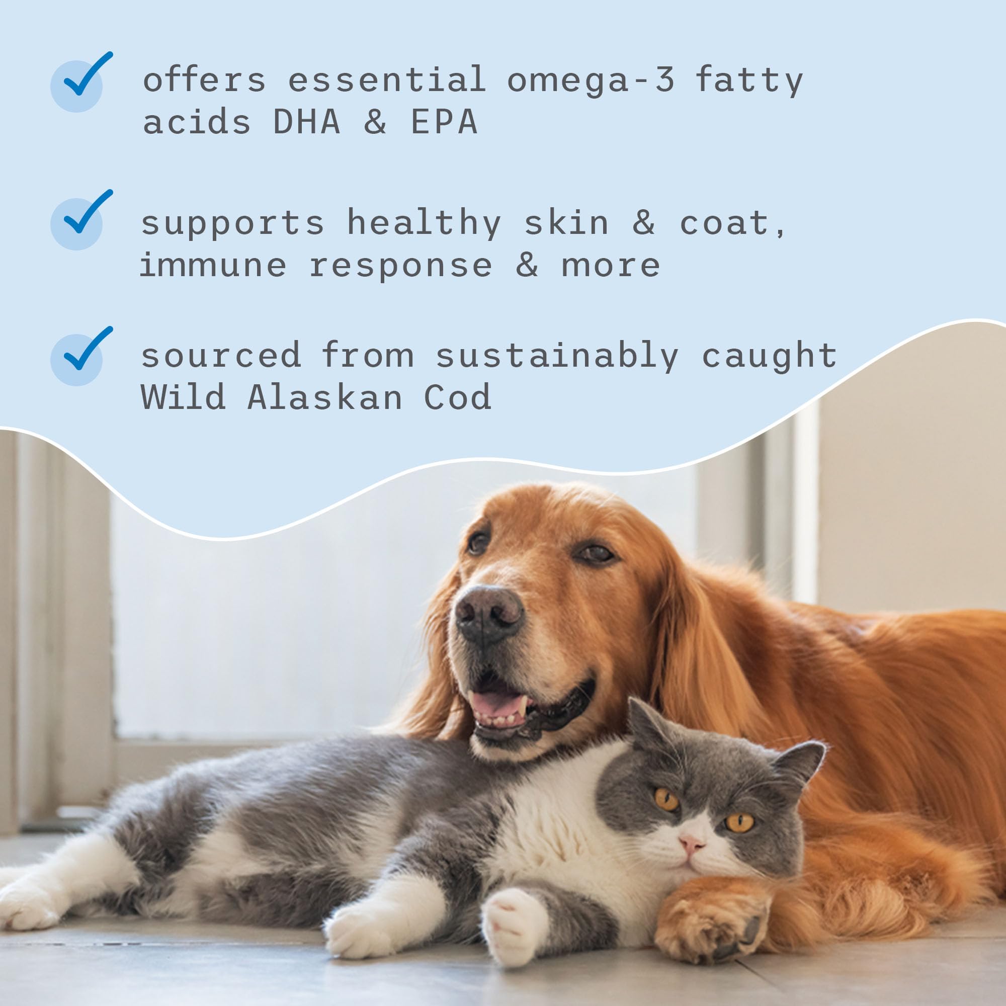 Dr. Mercola Bark & Whiskers Wild Alaskan Cod Liver Oil for Dogs & Cats, Omega-3s, Vitamin E, Skin and Coat, Joint Health, Veterinarian Formulated, Non-GMO - 6.8 Fl. Oz. (200 mL) - Image 7