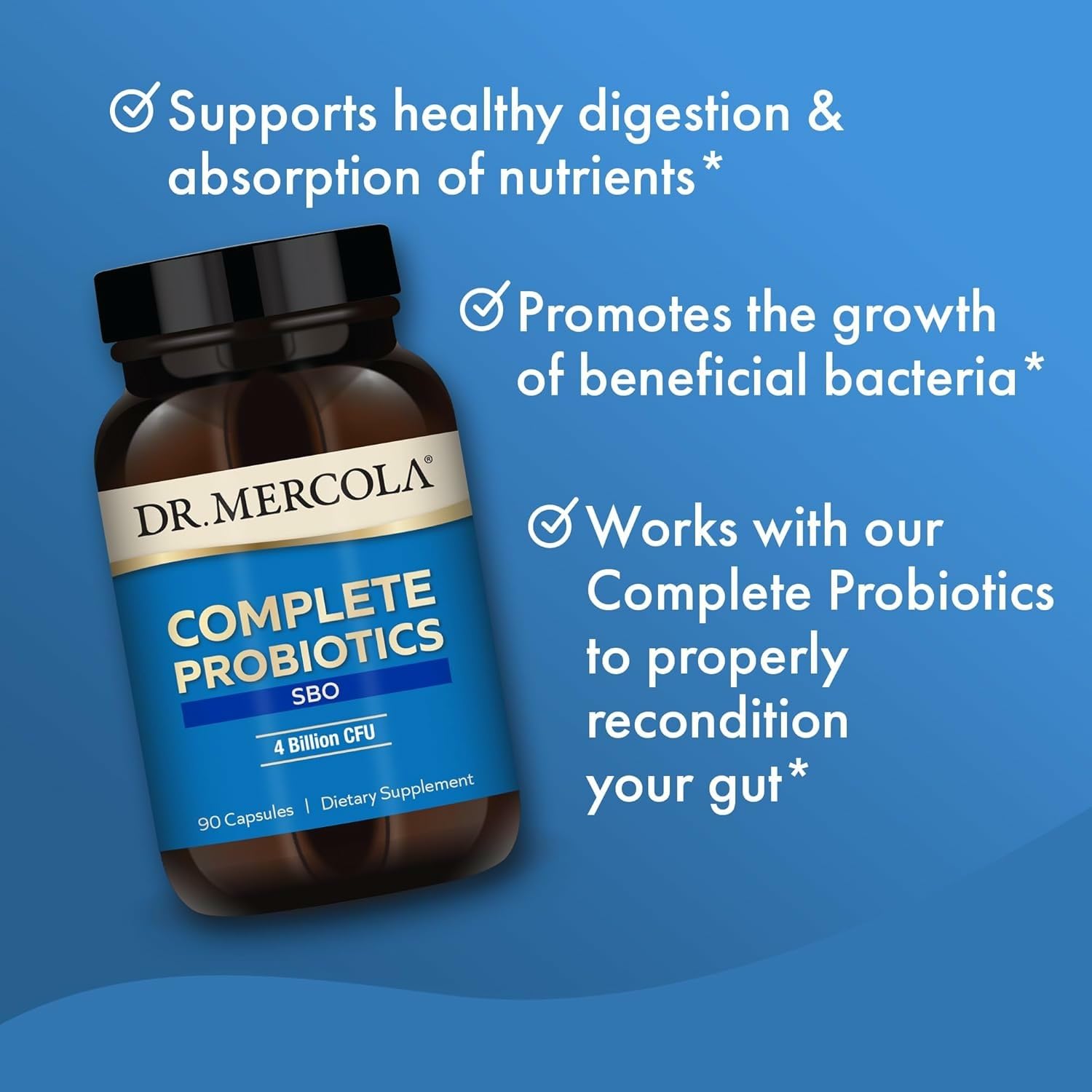 Dr. Mercola Complete Probiotics SBO - 4 Billion CFU - for Gut Health - Supports Healthy Immune Function - Non-GMO, Gluten-Free & Soy-Free - 90 Capsules (90 Servings) - Image 4