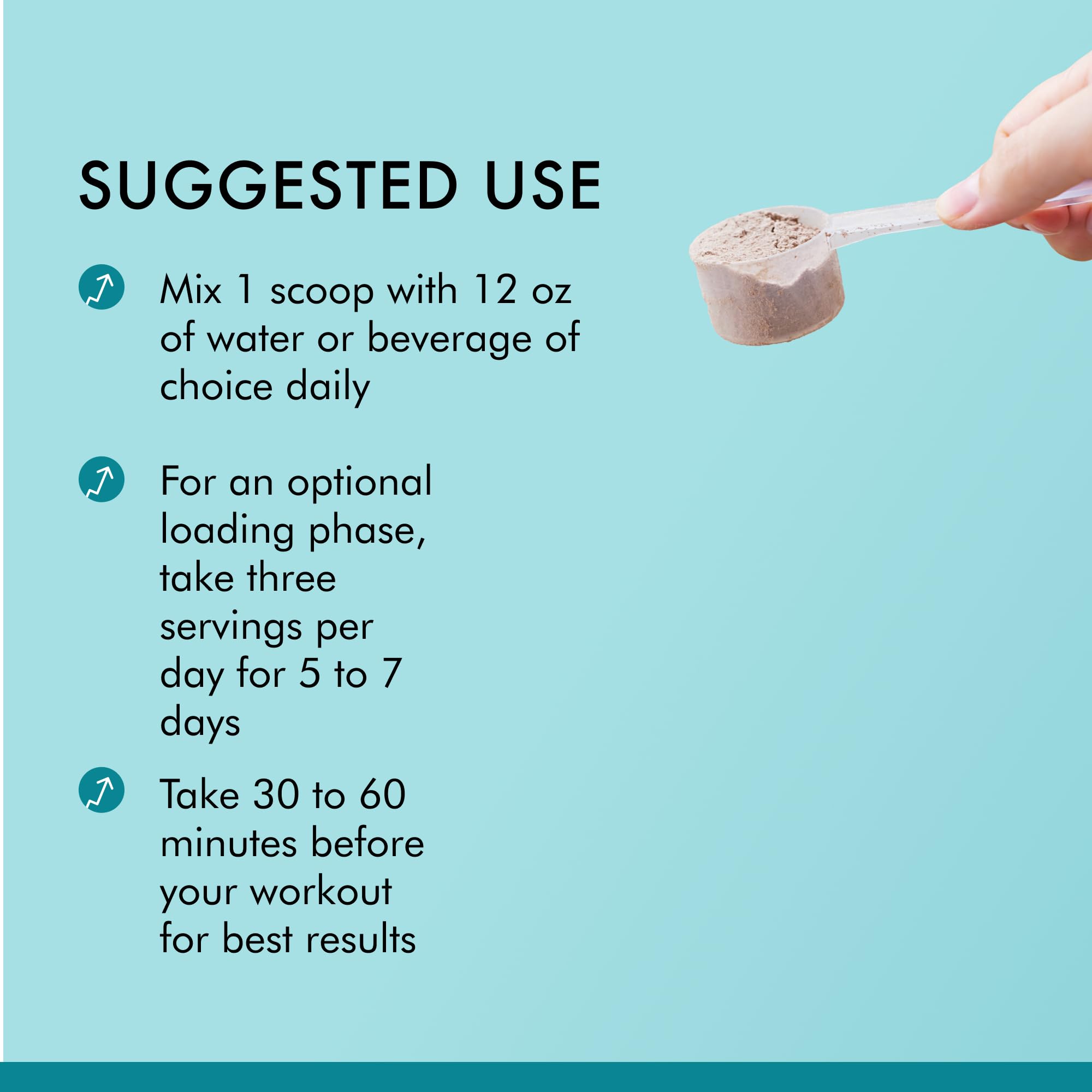 Dr. Mercola Pure Power Creatine Monohydrate - Supports Strength & Performance - Unflavored - NSF Certified - Quick-Dissolving Powder - 17.60 oz - 100 Servings - Image 4