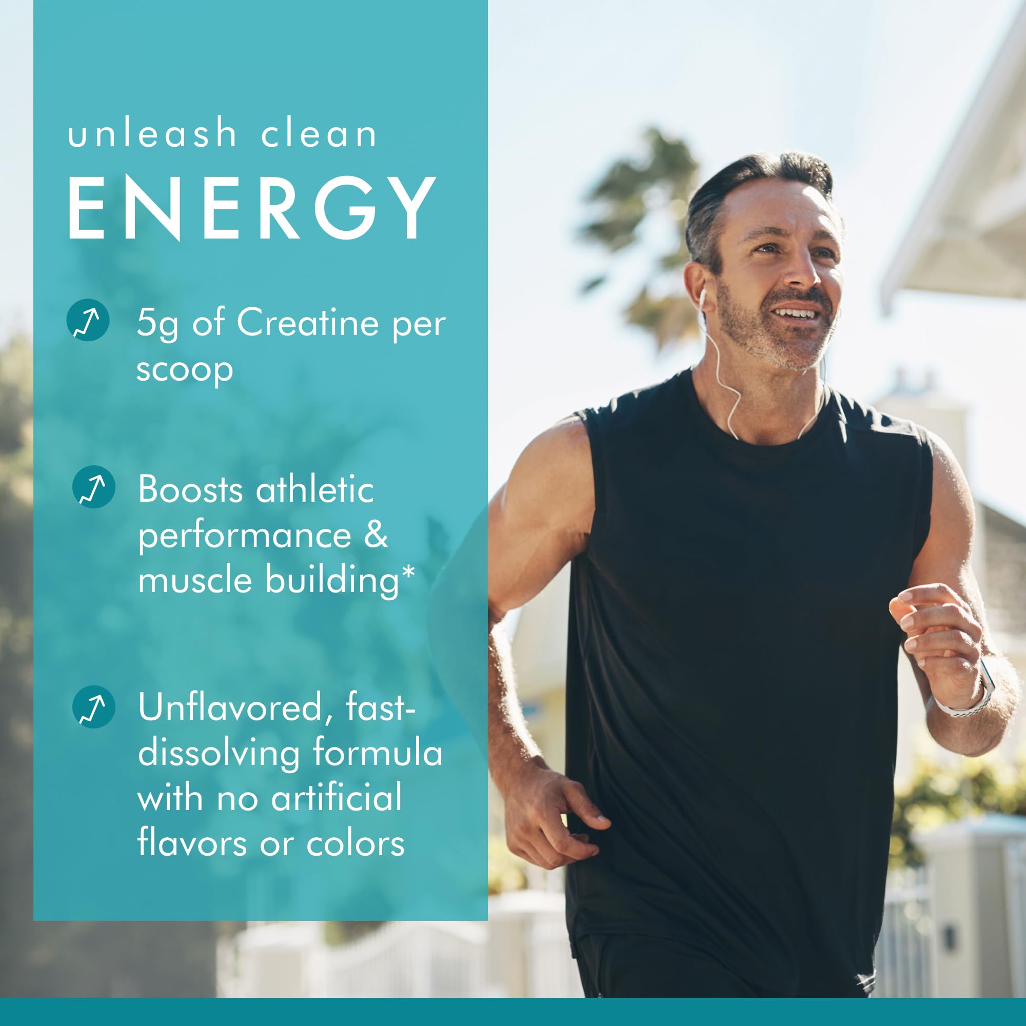 Dr. Mercola Pure Power Creatine Monohydrate - Supports Strength & Performance - Unflavored - NSF Certified - Quick-Dissolving Powder - 17.60 oz - 100 Servings - Image 5