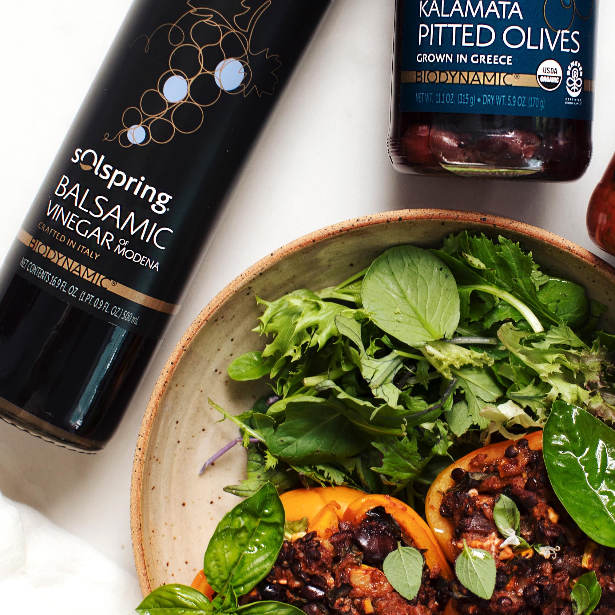 Dr. Mercola Solspring Balsamic Vinegar of Modena - Fruit Vinegar from Traditional Italian Grapes - Gourmet Salad Dressing & Sauce - 16.9 Fl Oz (33 Servings) - Image 4