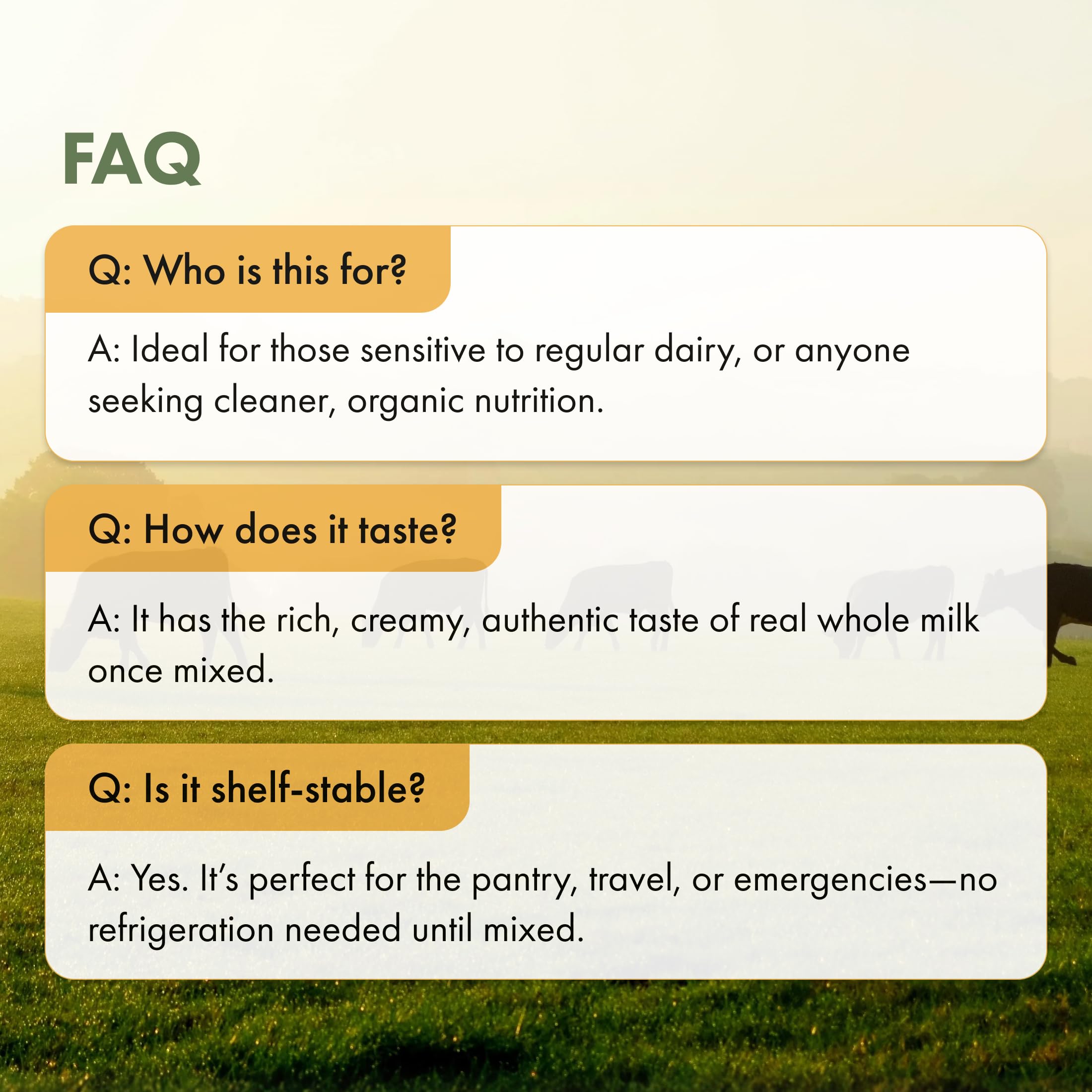 Dr. Mercola Solspring Organic A2 Dry Whole Milk - Powdered Milk with A2 Beta-Casein for Less Digestive Discomfort - Organic, Gluten-Free & Soy-Free - Original Flavor - 17.4 oz (15 Servings) - Image 8
