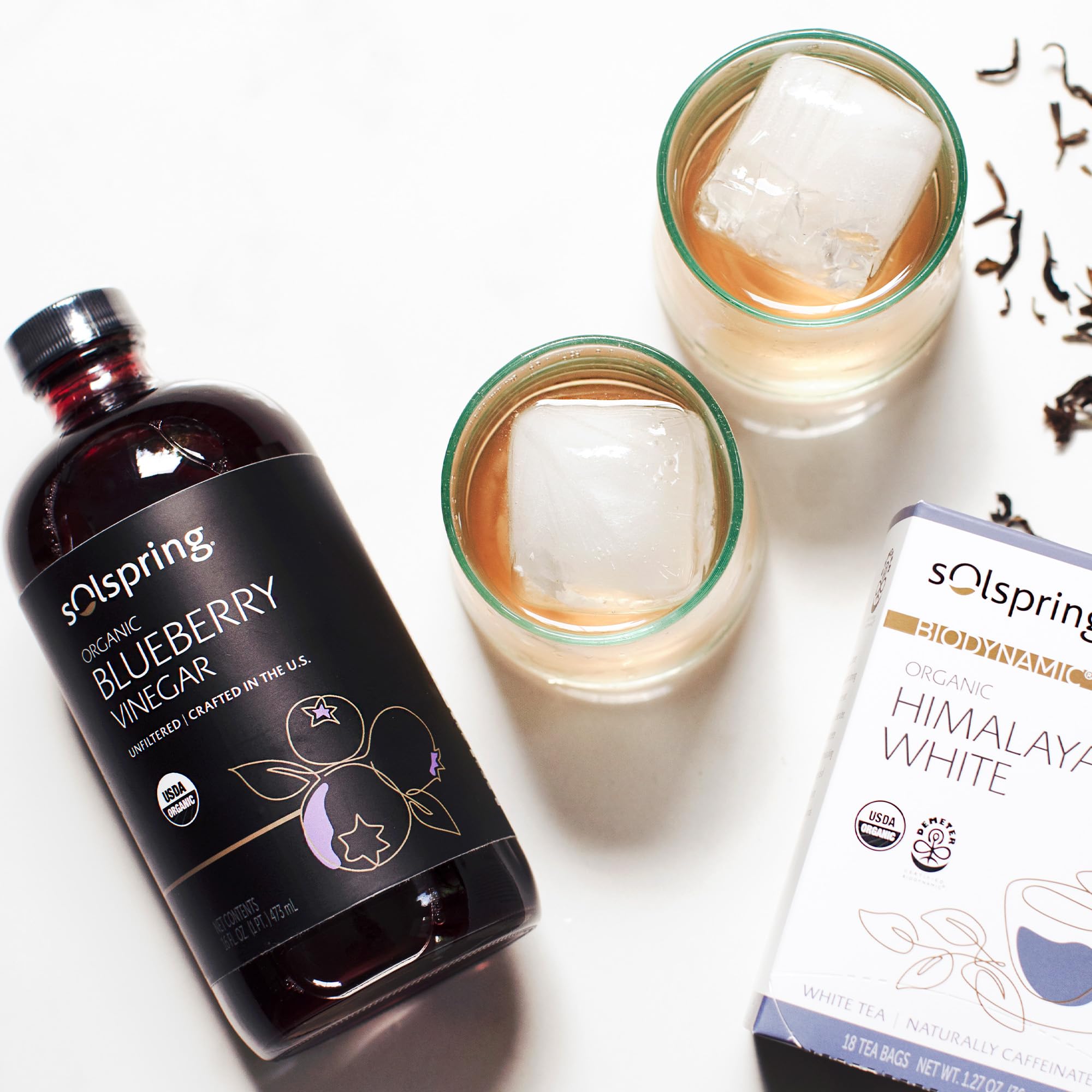 Dr. Mercola Solspring Organic Blueberry Vinegar - True Fruit Vinegar with the Mother - Made from Crushed Organic Blueberries - Unfiltered & Unpasteurized - 16 Fl Oz (31 Servings) - Image 4