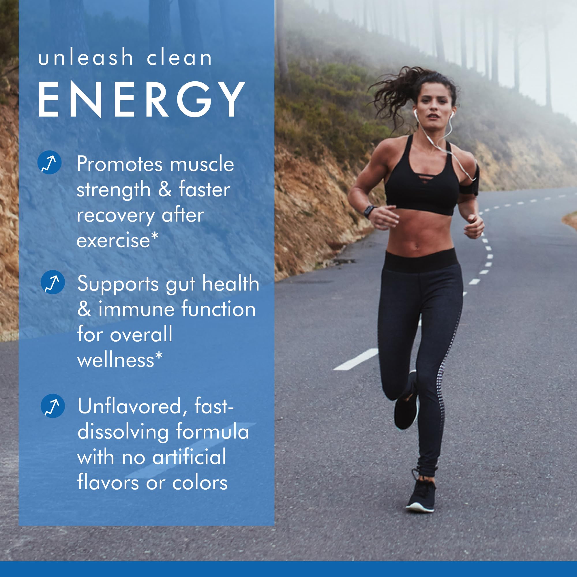 Pure Power L-Glutamine, Unflavored, 17.6 oz (500 g), 100 Servings (1 Jar), 5 g Per Serving, Non-GMO, NSF Certified for Sport, Dr. Mercola - Image 5